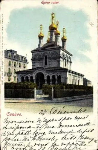 Ak Genf Genf Schweiz, Russische Kirche