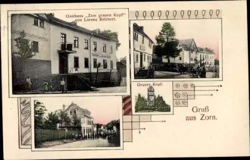 Ak Zorn Heidenrod im Taunus, Gasthaus Zum grauen Kopf