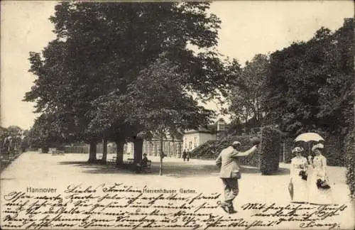 Ak Hannover in Niedersachsen, Herrenhäuser, Garten