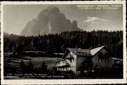 Ak Wolkenstein in Gröden Selva di Valgardena Südtirol, Pension la Selva