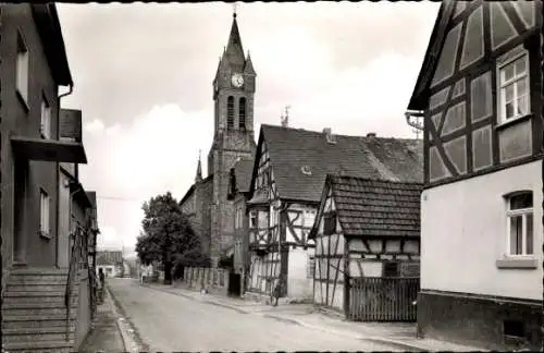 Ak Limburg an der Lahn, Straßenpartie, Kirche