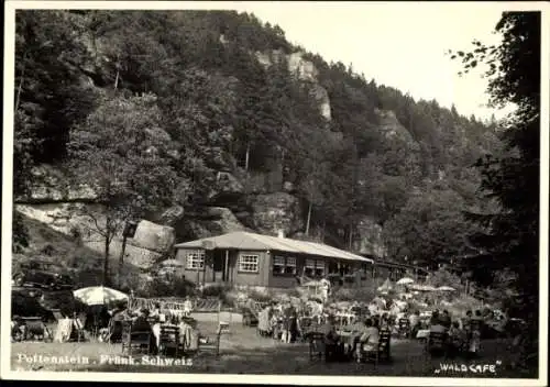 Ak Pottenstein in Oberfranken, Waldcafe