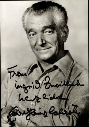 Ak Schauspieler Carl Heinz Schroth, Portrait, Autogramm