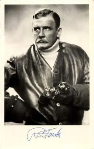 Ak Schauspieler Rudolf Forster, Portrait, Autogramm, Fernglas