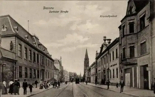 Ak Dessau in Sachsen Anhalt, Zerbster Straße, Krystallpalast