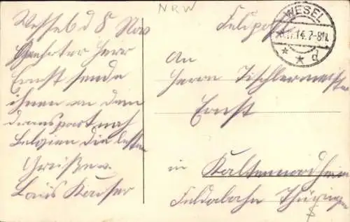 Ak Wesel am Niederrhein, Augustastraße