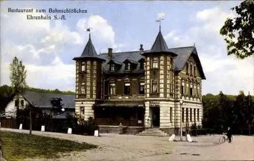 Ak Ehrenhain Nobitz im Altenburger Land, Restaurant zum Bahnschlösschen