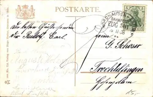 Ak Greußen in Thüringen, Neustadt, Geschäfte