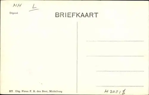 Ak Volendam Nordholland Niederlande, Volendamer Tracht, Straßenpartie