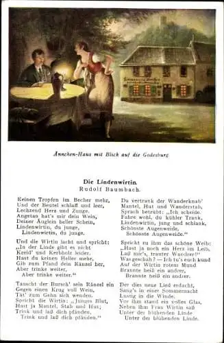 Lied Ak Die Lindenwirtin, Rudolf Baumbach, Ännchen-Haus, Godesburg