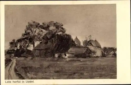 Ak Uddel Gelderland Niederlande, Spätherbst