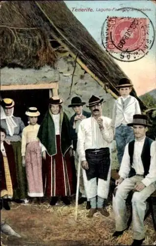 Ak Laguna Teneriffa Teneriffa Kanarische Inseln Spanien, Bauernfamilie