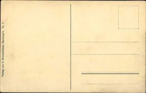 Ak Hamburg, alter Hafen, Segelschiffe