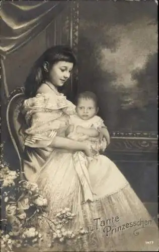 Künstler Ak Prinzessin Victoria Luise von Preußen, Tante Prinzesschen, Prinz Wilhelm