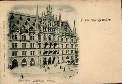 Ak München, neues Rathaus