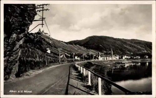 Ak Alken an der Mosel, Wegepartie