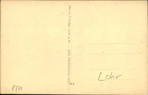 Ak Lohr am Main Unterfranken, Burg Rothenfels