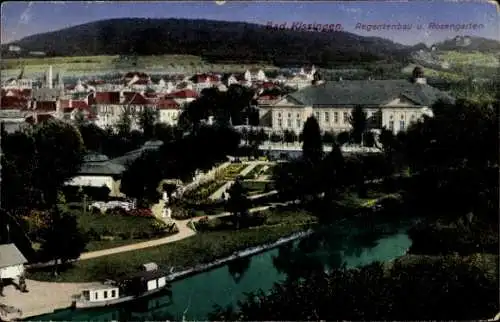 Ak Bad Kissingen Unterfranken Bayern, Regentenbau, Rosengarten