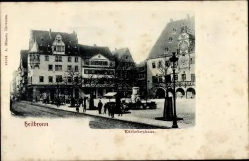 Ak Heilbronn am Neckar, Käthchenhaus, Verkaufsstände