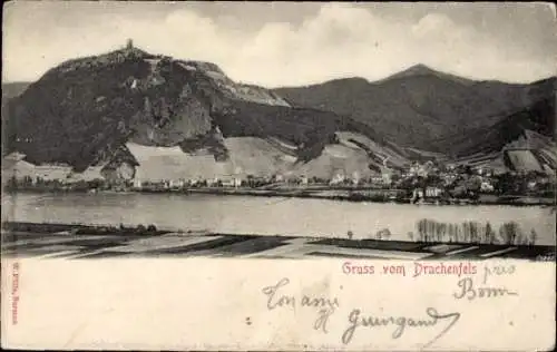 Ak Königswinter am Rhein, Drachenfels, Panorama