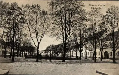 Ak Germersheim am Rhein, Königsplatz