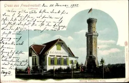 Ak Freudenstadt im Schwarzwald, Herzog Friedrichs Turm