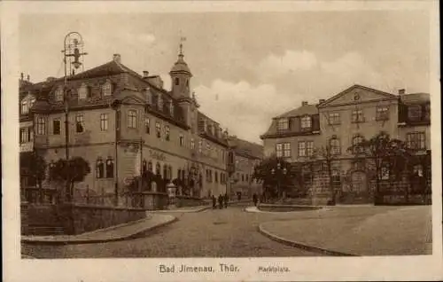 Ak Ilmenau in Thüringen, Marktplatz