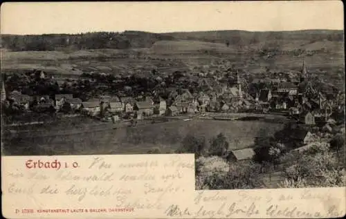 Ak Erbach im Odenwald Hessen, Panorama