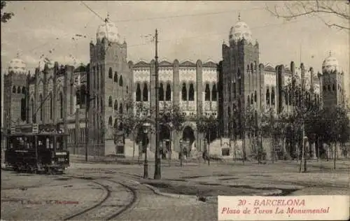 AK Barcelona Katalonien Spanien, Plaza de Toros La Monumental