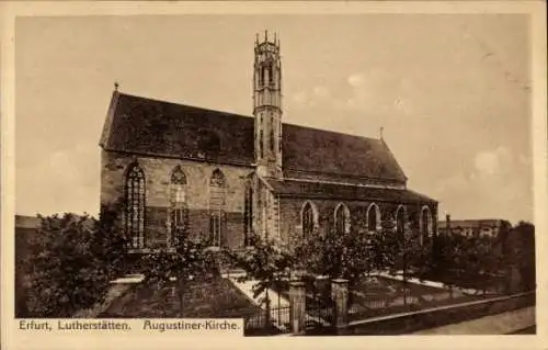 Ak Erfurt in Thüringen, Lutherstätten, Augustiner-Kirche