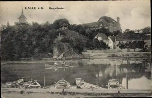 Ak Halle an der Saale, Bergschenke