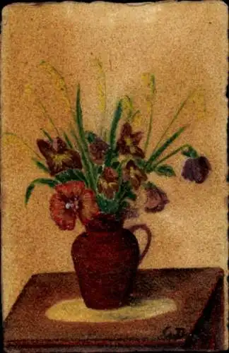 Ak Blumen in einer Blumenvase
