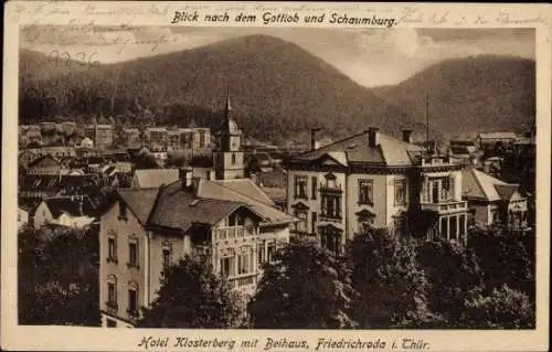 Ak Friedrichroda im Thüringer Wald, Schaumburg, Gottlob, Hotel Klosterberg, Beihaus