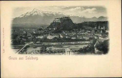 Ak Salzburg in Österreich, Panorama, Festung