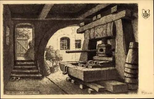 Künstler Ak Hansi, Jean Jacques Waltz, Blick auf Presse