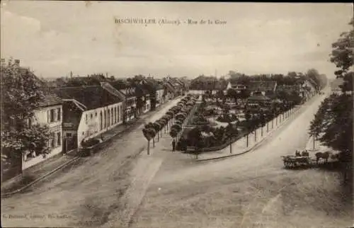 Ak Bischwiller Bischweiler Elsass Bas Rhin, Bahnhofstraße