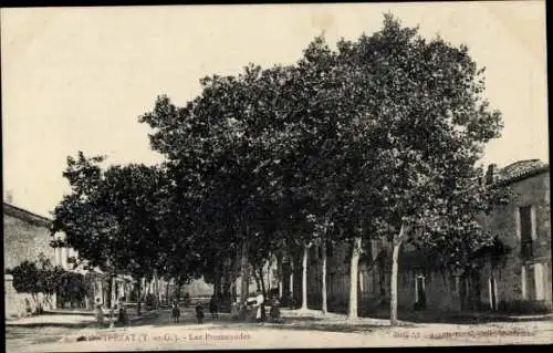 Ak Montpezat de Quercy Tarn et Garonne, Les Promenades