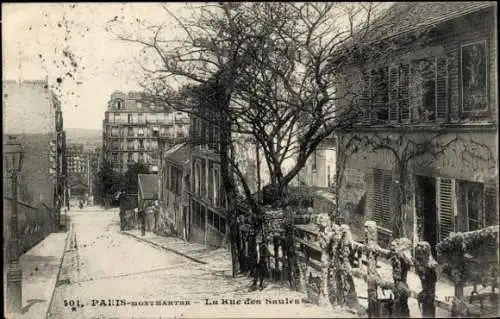 Ak Paris, Montmartre, Weidenstraße, Rue des Saules
