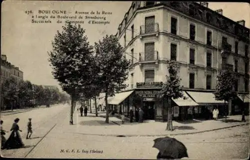 Ak Boulogne sur Seine Hauts de Seine, Avenue de la Reine
