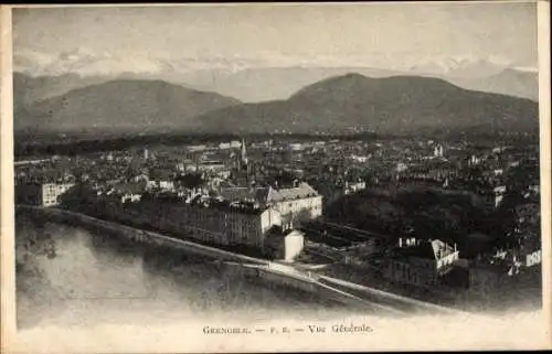 Ak Grenoble Isère, Gesamtansicht