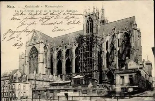 Ak Metz Moselle, Kathedrale, Kammerplatz