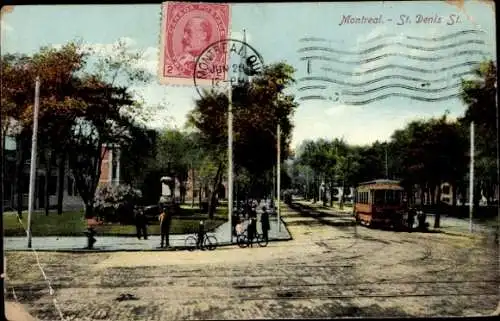 Ak Montreal Quebec Kanada, St Denis Street