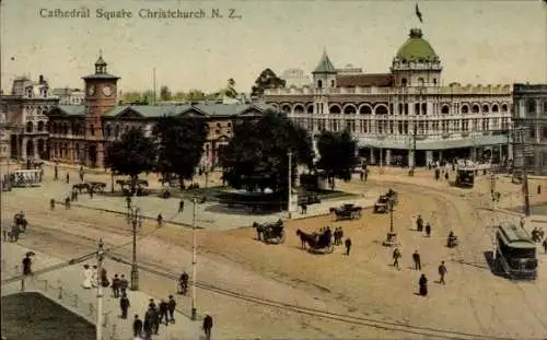 Ak Neuseeland Neuseeland, Cathedral Square Christchurch