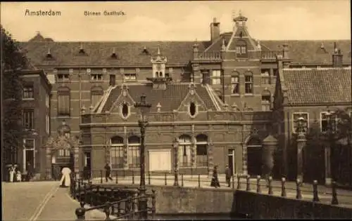 Ak Amsterdam Nordholland Niederlande, Binnen Gasthuis