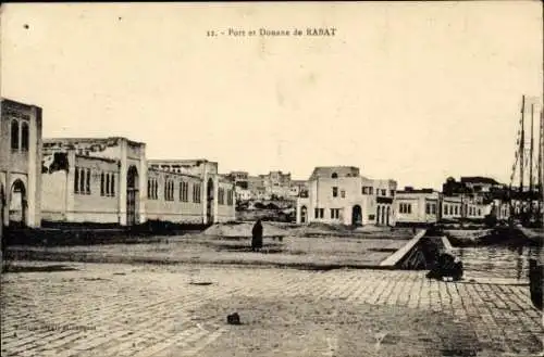 Ak Rabat, Marokko, Hafen und Zoll