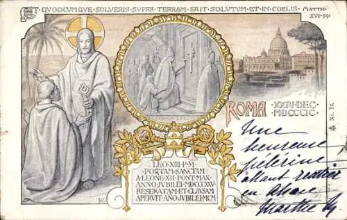 Litho Roma Rom Lazio, Petersdom, Jesus, Geistliche