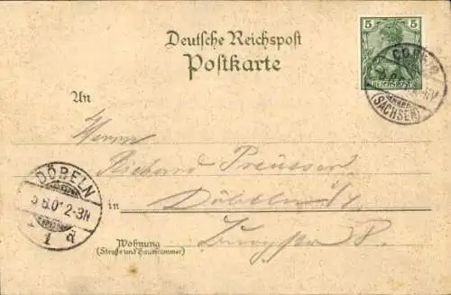 Litho Coswig in Sachsen, Spitzgrundmühle, Innenansicht