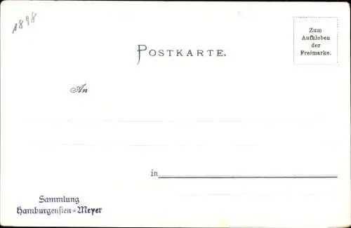 Künstler Litho Bruycker, H. de, Hamburg, Quai Speicher, Hafenarbeiter