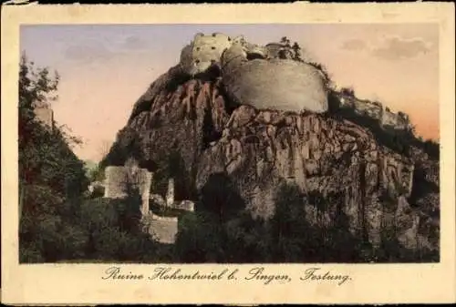 Ak Singen Hohentwiel Baden Württemberg, Ruine, Festung