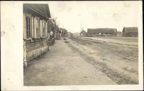 Foto Ak Sóly Ungarn, Straßenpartie, Häuser